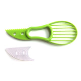 Avocado Slicer Cutter Peeler Splits Fruits Pits Scoop Kitchen Tools Green