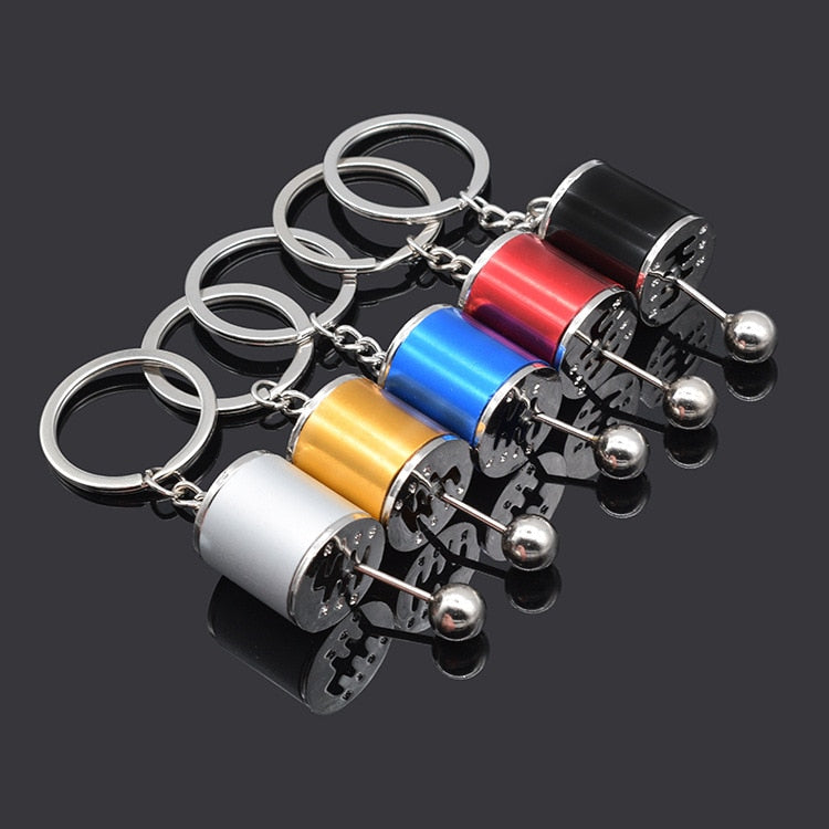 Car Gear Box Keychain for Men Women Imitation 6 Speed Manual