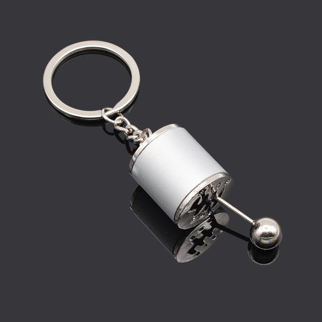 Car Gear Box Keychain for Men Women Imitation 6 Speed Manual