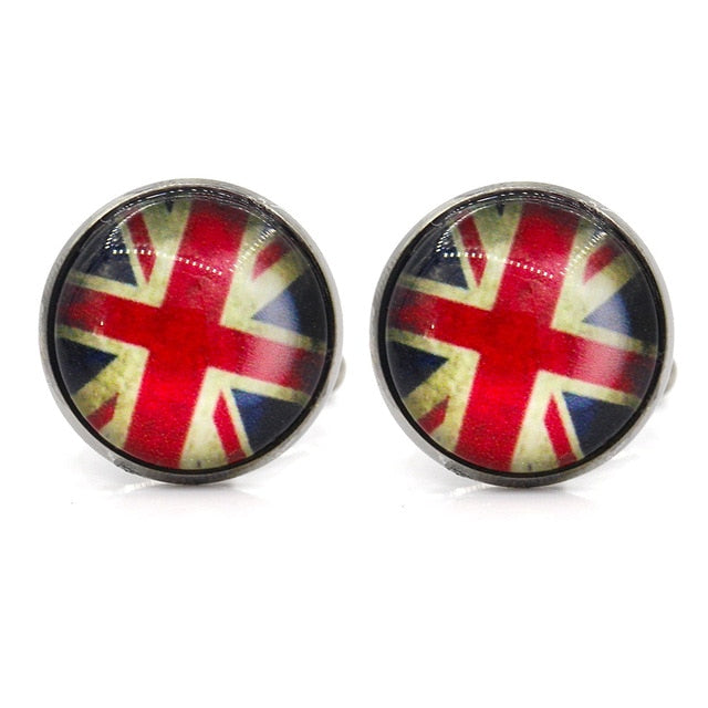 Memolissa Vintage Pattern Cufflinks Square Round 18 Style