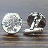 Tree of Life Cufflinks for Men Best Man Cufflinks Set Cufflinks Wedding Life Tree