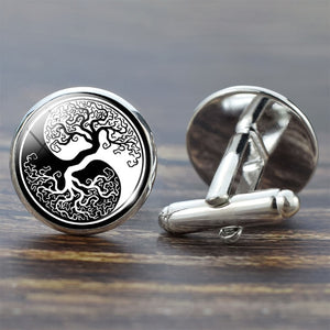 Tree of Life Cufflinks for Men Best Man Cufflinks Set Cufflinks Wedding Life Tree