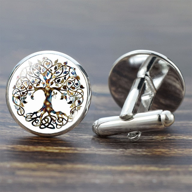 Tree of Life Cufflinks for Men Best Man Cufflinks Set Cufflinks Wedding Life Tree