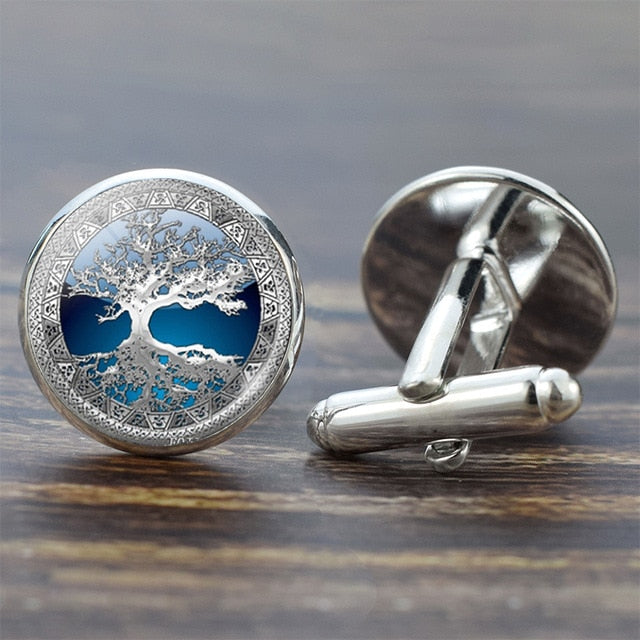 Tree of Life Cufflinks for Men Best Man Cufflinks Set Cufflinks Wedding Life Tree