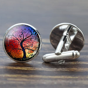 Tree of Life Cufflinks for Men Best Man Cufflinks Set Cufflinks Wedding Life Tree