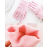 gel spa gloves moisturizing whitening exfoliating pink mask ageless beauty hand mask hands skin care high quality silicone glove