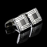 Memolissa Vintage Pattern Cufflinks Square Round 18 Style