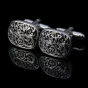 Memolissa Vintage Pattern Cufflinks Square Round 18 Style