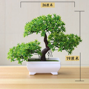 NEW Artificial Plants Bonsai Small Tree Pot Plants Fake Flowers Potted Ornaments For Home Decoration Hotel Garden Decor