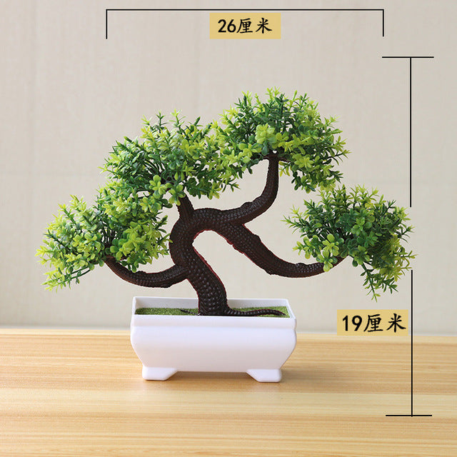 NEW Artificial Plants Bonsai Small Tree Pot Plants Fake Flowers Potted Ornaments For Home Decoration Hotel Garden Decor