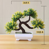 NEW Artificial Plants Bonsai Small Tree Pot Plants Fake Flowers Potted Ornaments For Home Decoration Hotel Garden Decor