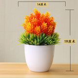 NEW Artificial Plants Bonsai Small Tree Pot Plants Fake Flowers Potted Ornaments For Home Decoration Hotel Garden Decor